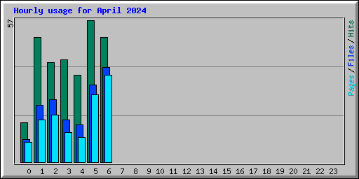 Hourly usage for April 2024