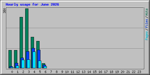 Hourly usage for June 2026